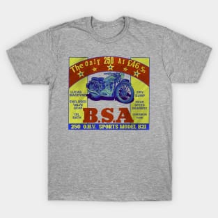 Vintage BSA Motorcycles Caferacer Legends T-Shirt